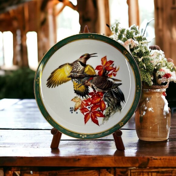 1990 Vintage Flickers The Songbirds of Roger Tory Peterson Collector Plates - Picture 1 of 3